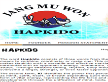 Tablet Screenshot of jangmuwonhapkido.com